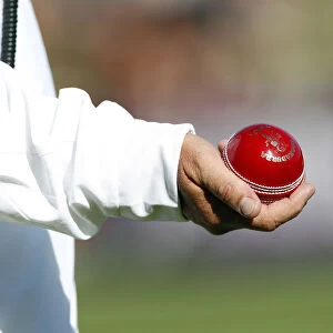 The fourth umpire brings out a new ball as Pakistan play against New Zealand during
