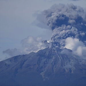 A general view of Calbuco volcano spewing ash and smoke near Puerto Varas