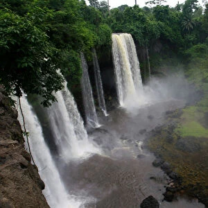 A general view of Ikom water-fall in Nigerias Delta region