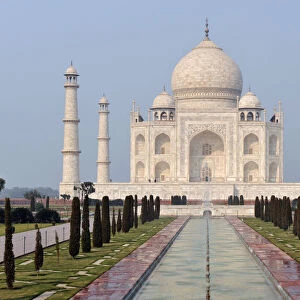 A general view of the Taj Mahal in the city of Agra