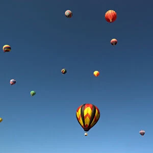 Hot air balloons take off for 25th annual hot air balloon rodeo in Steamboat Springs, Colorado