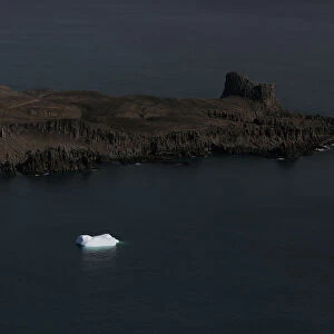 Icebergs float in Hero Bay, Antarctica