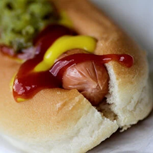 Illustration photo of a Veganburg vegan hotdog
