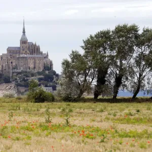 Le Mont Saint Michel is seen in a general view in the French western region of Normandy Le Mont Saint Michel is seen in a general view in the French western region of Normandy