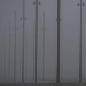 Man takes picture of heavy fog in Belfast