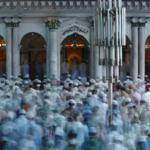 Nepalese Muslims attend Eid al-Fitr mass prayers at Kashmiri Takiya Jame mosque in