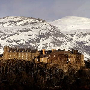 The Ochil hills are seen covered in snow behind Stirling Castle in Scotland January 18, 2005