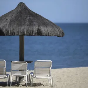 A private beach of the Portobello Resort, where the Italy soccer team will be based A private beach of the Portobello Resort, where the Italy soccer team will be based