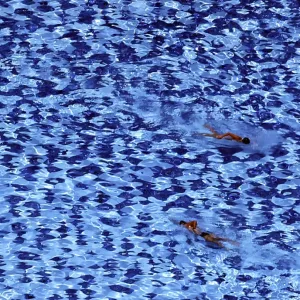 Residents swim in a pool in Sao Paulo Residents swim in a pool in Sao Paulo