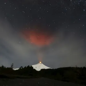 Smoke rises from Villarrica volcano as seen near the town of Pucon in southern Chile Smoke rises from Villarrica volcano as seen near the town of Pucon in southern Chile