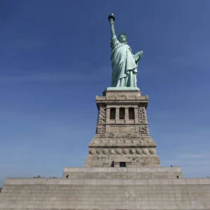 Statue of Liberty in New York harbor that will re-open to public on July 4th