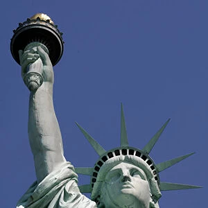 Statue of Liberty in New York harbor that will re-open to public on July 4th
