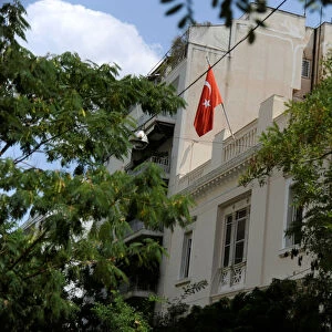 A view of the building of Turkish Embassy in Athens