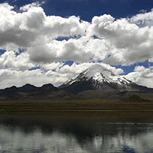 A view of the extinct Sajama volcano