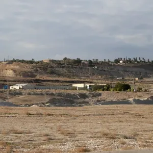 view shows Jordan Valley near the West Bank city of Jericho