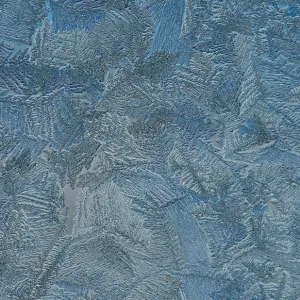 A window with frost pattern is pictured on top of highest German mountain, the Zugspitze