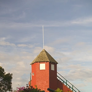 BARBADOS, St. George Parish, View of the Signal Tower at Gun Hill Station