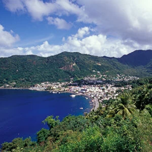 Caribbean, BWI, St. Lucia, Town of Soufriere