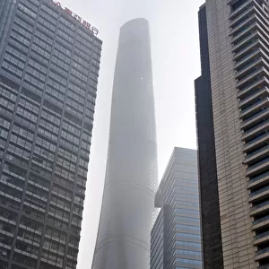 Shanghai Tower and high-rise in Pudong, Shanghai, China