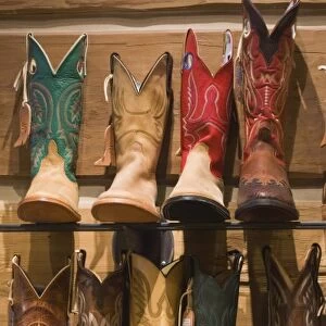 USA, Oregon, Pendleton, Cowboy Boots for Sale at Hamley s