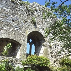 View of the Amberley Castle ruins, West Sussex