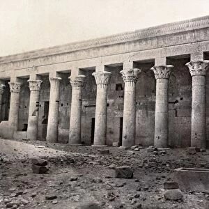 EGYPT: TEMPLE OF ISIS. Peristyle hall at the Temple of Isis, built in the 4th century B