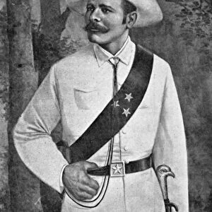 JOSE MACEO (1846-1896). Cuban patriot. Painting by F. M. Nadal