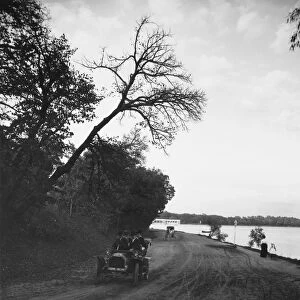 MINNEAPOLIS, 1908. Lake Harriet Boulevard, Minneapolis, Minnesota. Photographed 1908
