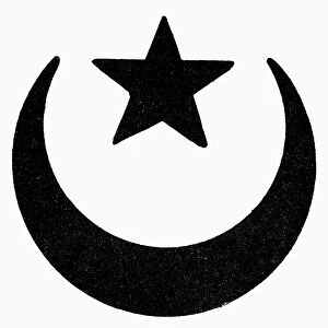 SYMBOL: ISLAM. The crescent and star symbol of Islam