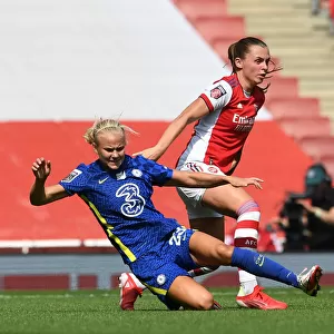 Arsenal vs. Chelsea: Intense Clash in FA WSL as Maritz and Harder Battle It Out