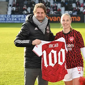 Arsenal's Beth Mead Celebrates 100th Appearance Against Birmingham City Women