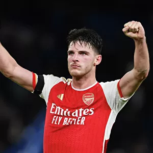 Arsenal's Declan Rice Celebrates Epic Chelsea Victory with Adoring Fans