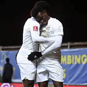 Arsenal's Nketiah and Saka Celebrate FA Cup Double Strike Against Oxford United