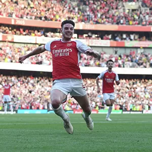 Declan Rice Stunner: Arsenal's Thrilling 2-1 Comeback against Manchester United, 2023-24 Premier League
