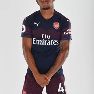 Reiss Nelson at Arsenal's 2018/19 First Team Photo Call