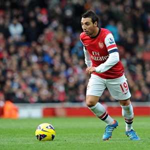 Santi Cazorla: In Action for Arsenal against Queens Park Rangers, Premier League 2012-13