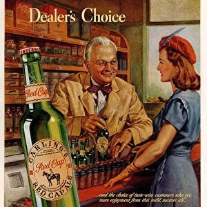 Carling Ale 1940s USA mcitnt alcohol beer grocers greengrocers