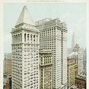 Bankers Trust and Equitable Building, New York Postcard. ca. 1915-1930, Bankers Trust and Equitable Building, New York Postcard