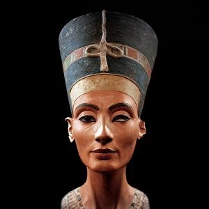 Bust of Nefertiti (c1370- c1330 BC) Great Royal Wife (chief consort) to the Egyptian
