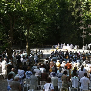 Mass at la Batenite Fontaine sanctuary