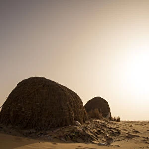 Mauritania, surroundings of Chinguetti, hut