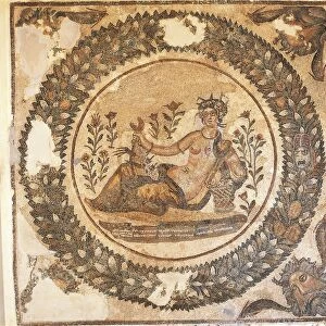 Mosaic work depicting the Summer Goddess (or Ceres, the Goddess of growing plants)