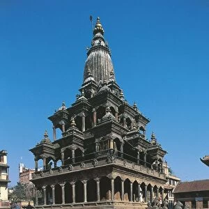 Nepal, Kathmandu Valley, Lalitpur, Patan, Durbar square, temple of Narasimha