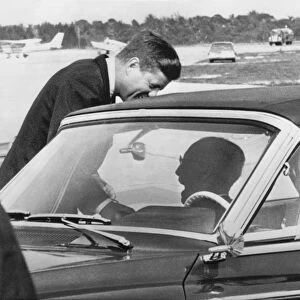 President Kennedy And Father