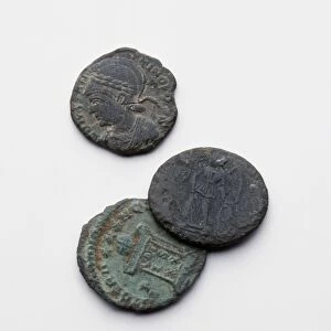 Three Roman coins, 2nd century