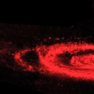 Spitzer Space Telescope infrared composite images how the Andromeda galaxy. Main