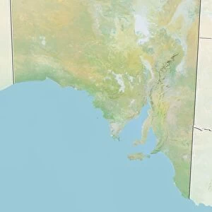 State of South Australia, Australia, Relief Map