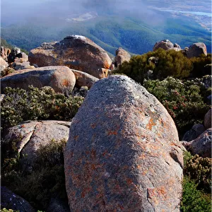 Boulders on mount Wellington, Hobart, Tasmania, Australia