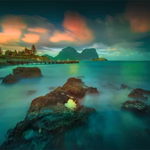 Lord Howe Island, colours with Long exposure, New South Wales, Australia