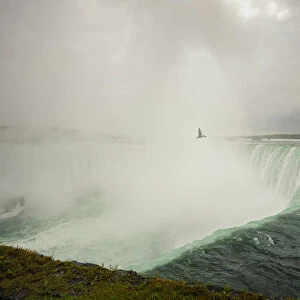 Close-up view of Niagara Falls Canadian horseshoe falls